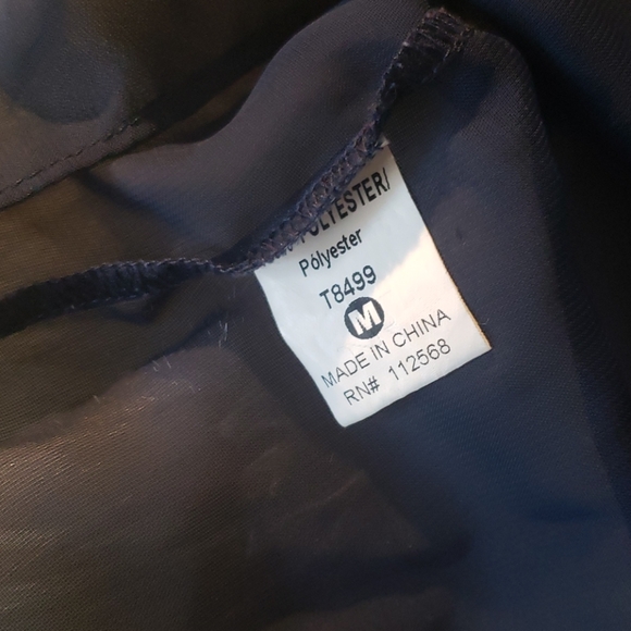 Miss me sheer top blue medium - Picture 5 of 5